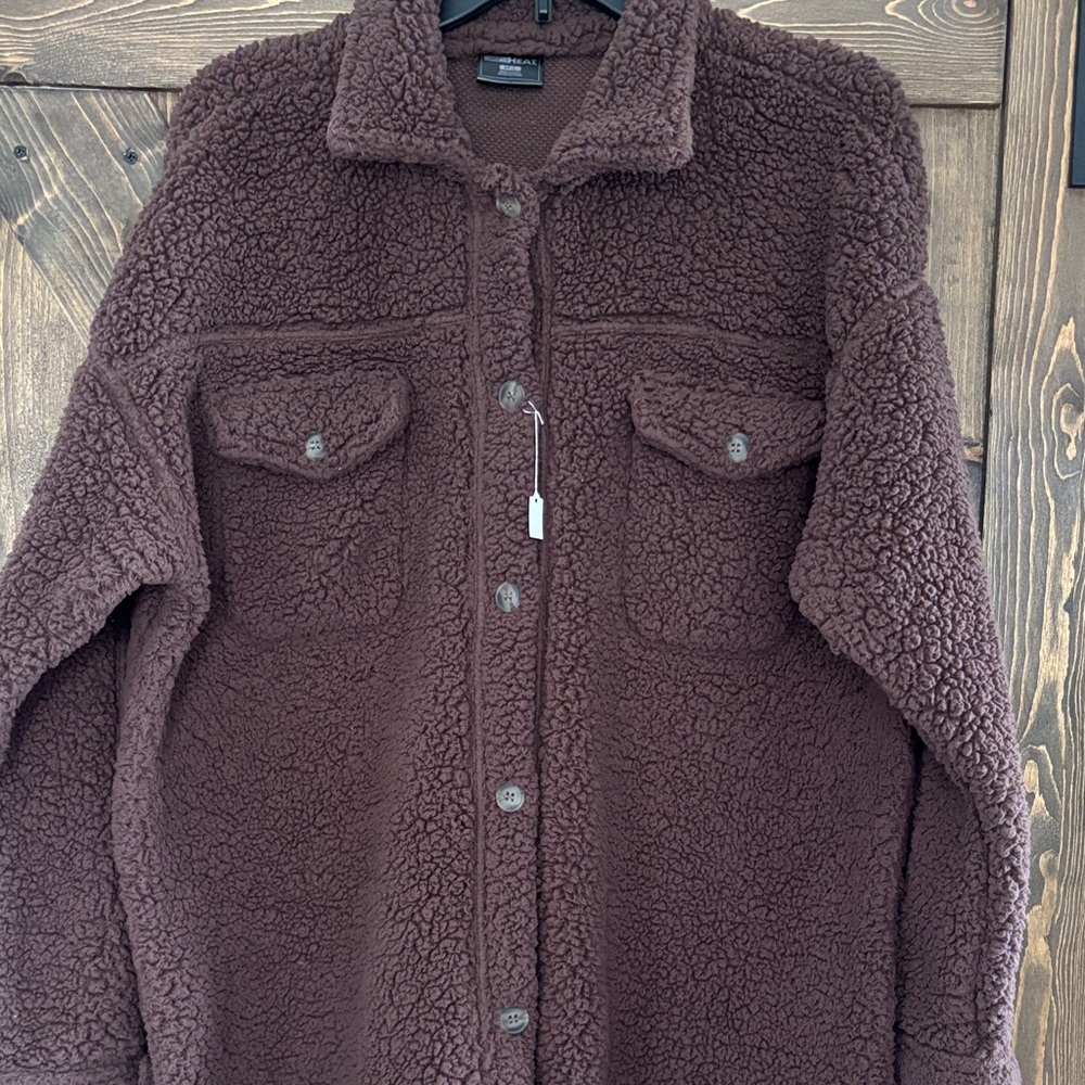 32 Degrees Chocolate Sherpa Jacket